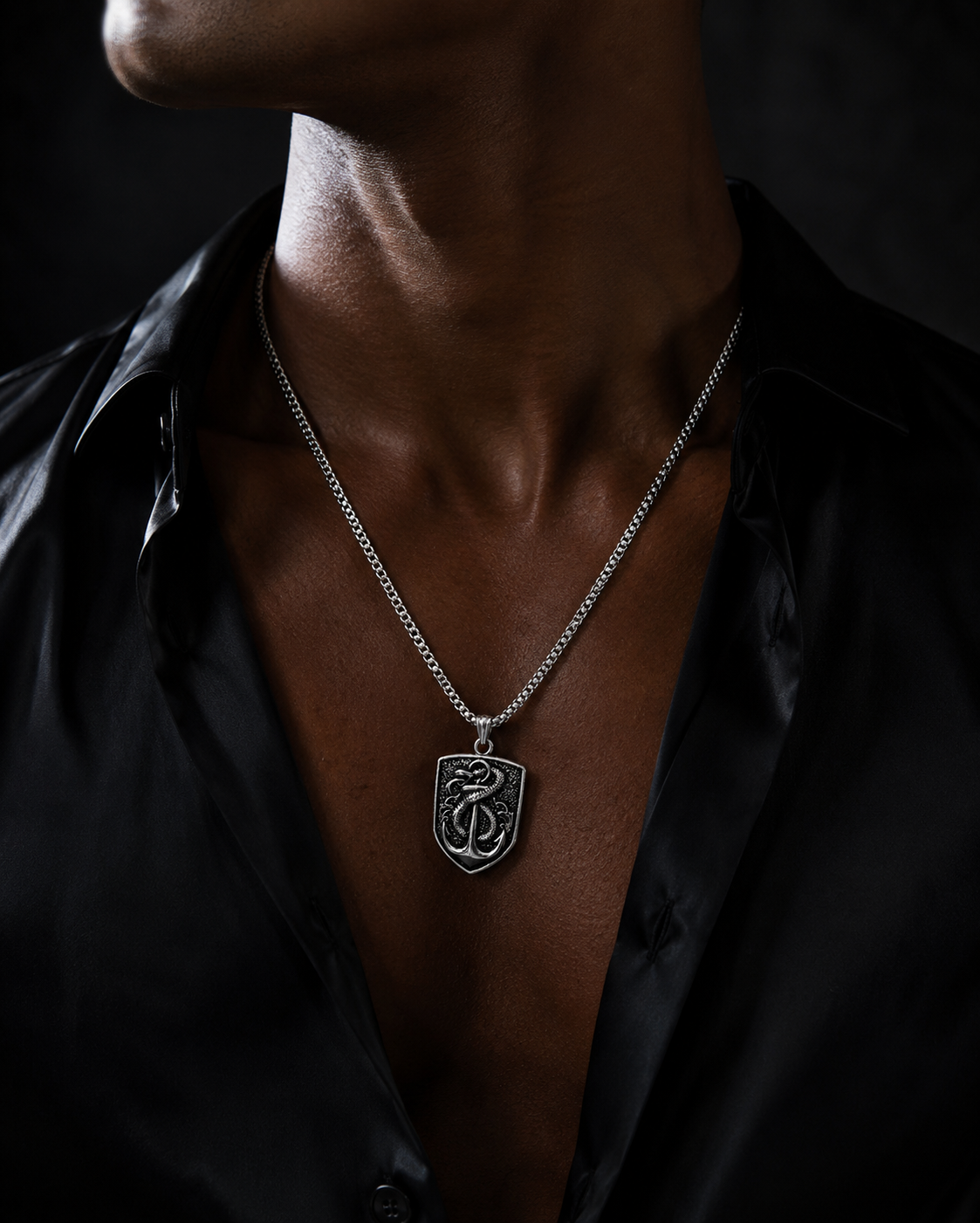 Men’s Premium Serpent Pendant