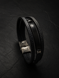 Cipher Leather Bracelet