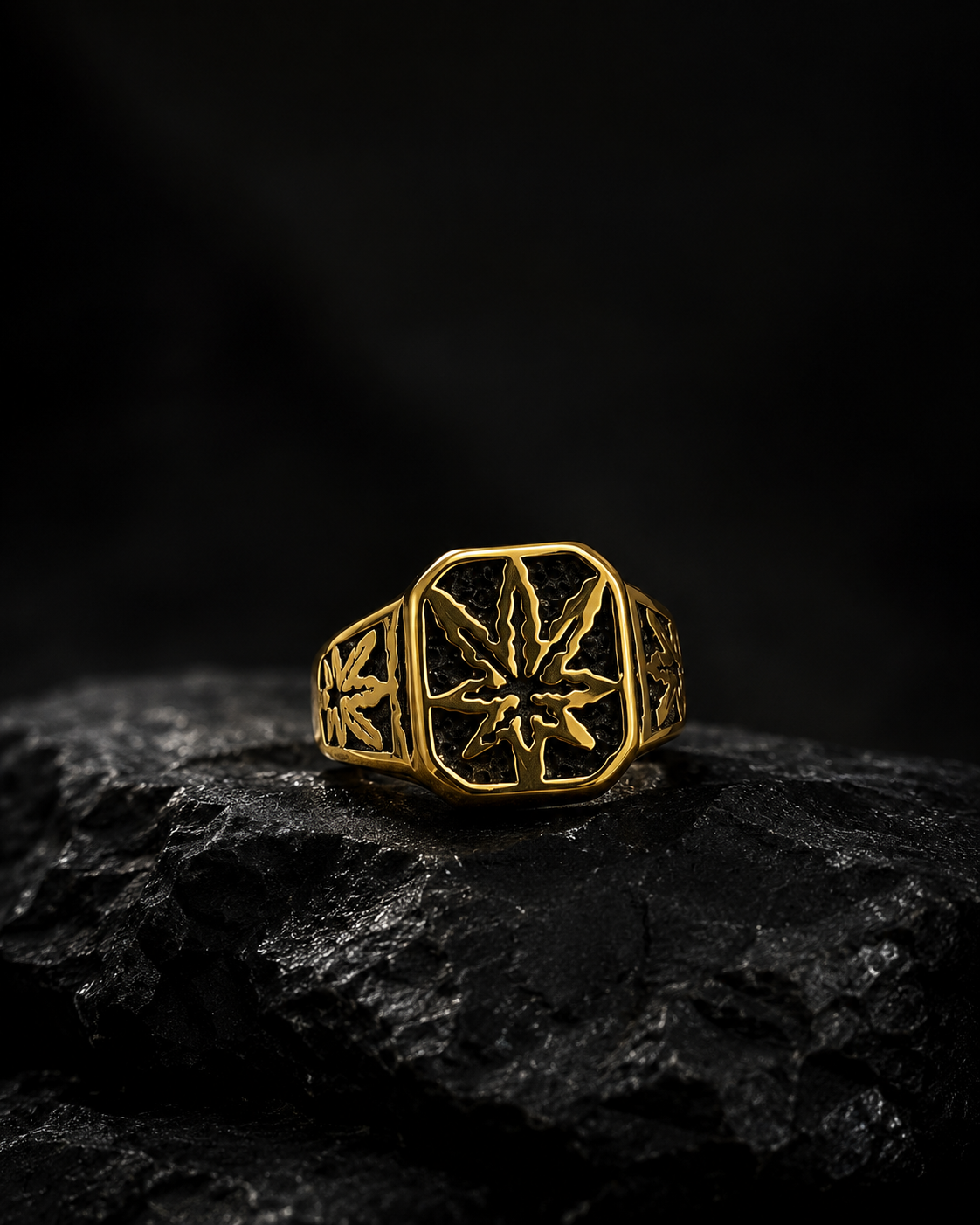 Dominion Leaf Signet Ring
