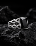 Infinity Onyx Signet Ring
