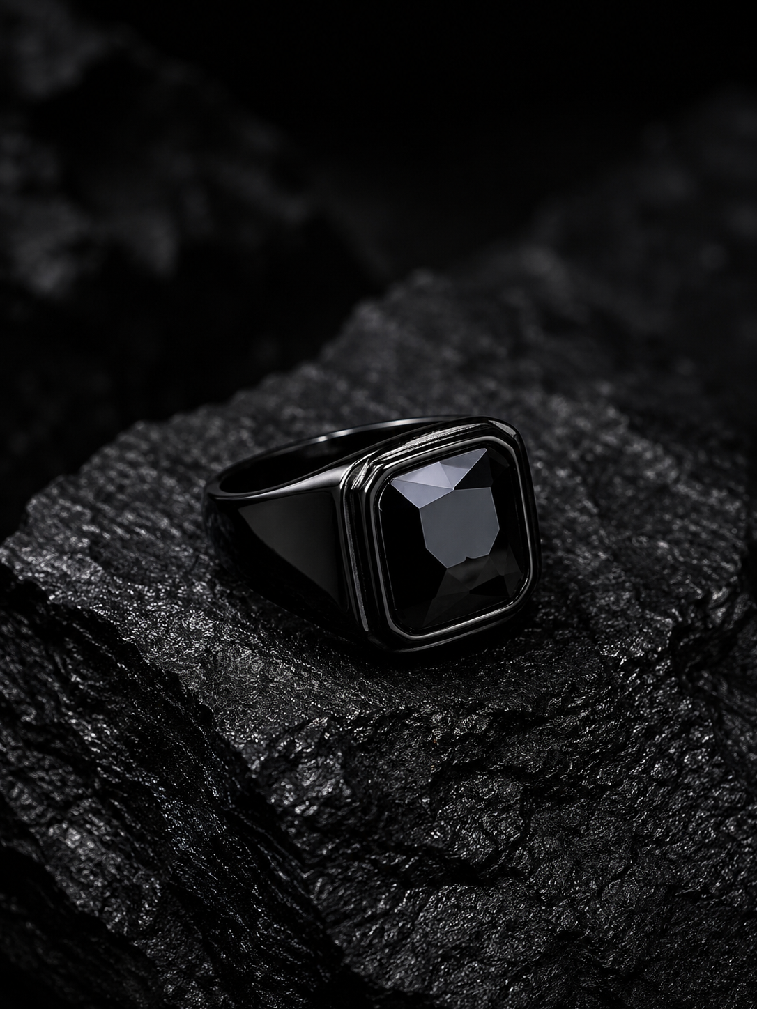 Phantom Onyx Signet Ring