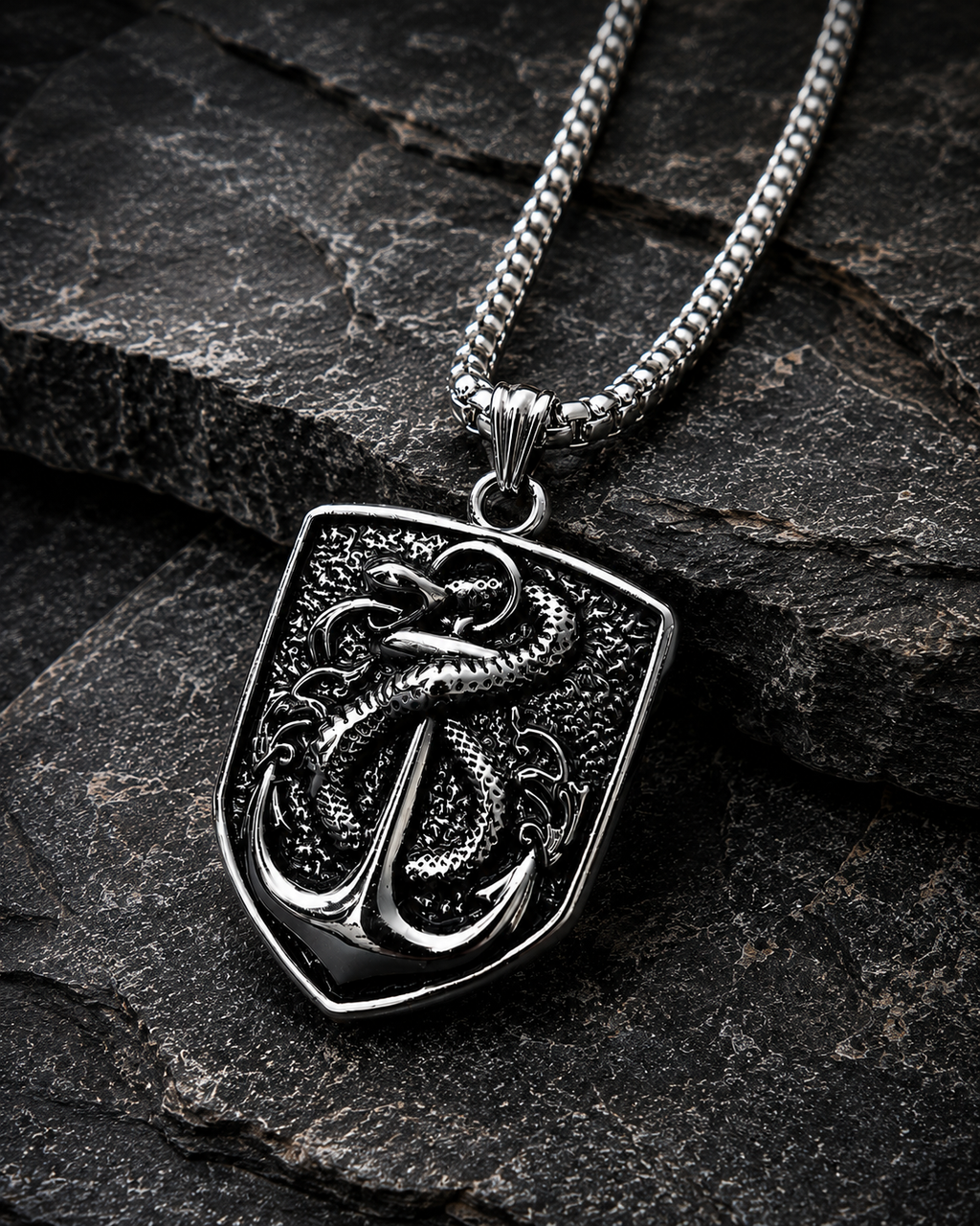 Men’s Premium Serpent Pendant