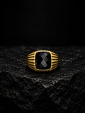 Regal Noir Signet Ring