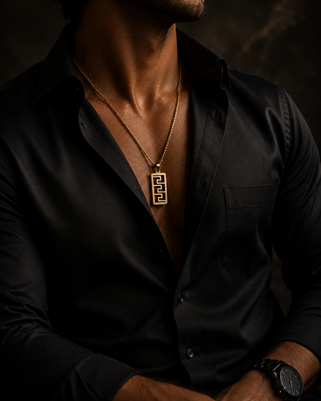 Vallor Gold Pendant for Men