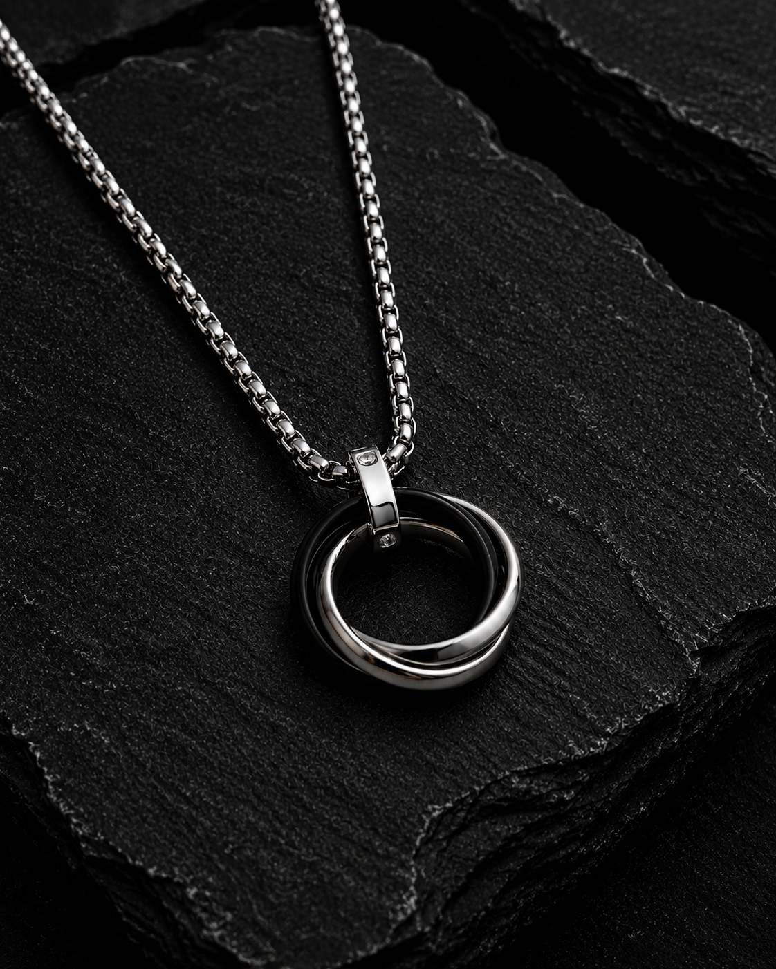 Obsidian Loop Premium Pendant